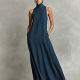 Edda | Vestido Maxi de Gola Alta