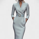 Inês - Vestido Elegante com Cinto