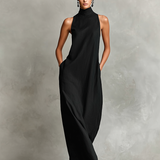 Edda | Vestido Maxi de Gola Alta