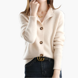 Marcella | Cardigan com Gola e Botões