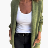 Selina | Cardigan Longline com Bolsos