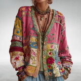 Penélope | Cardigan Boho de Patchwork Artístico