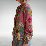 Penélope | Cardigan Boho de Patchwork Artístico