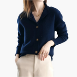 Marcella | Cardigan com Gola e Botões