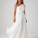 Ela | Vestido Maxi com Rendas em Cascata