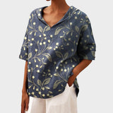 Flávia - Elegantni Top od Lanenog Materijala