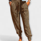 Felicidade - Pantalone sa leopard print i širokim nogavicama