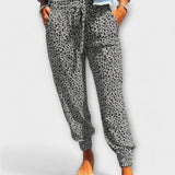 Felicidade - Pantalone sa leopard print i širokim nogavicama