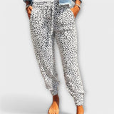 Felicidade - Pantalone sa leopard print i širokim nogavicama