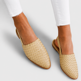 Erica | Mocassins Trançados com Fivela Traseira