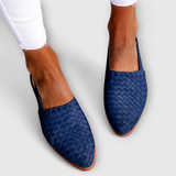 Erica | Mocassins Trançados com Fivela Traseira