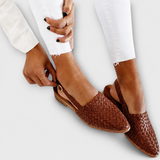 Erica | Mocassins Trançados com Fivela Traseira