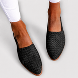 Erica | Mocassins Trançados com Fivela Traseira
