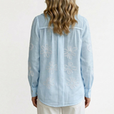 Alice | Romantična Bluza sa Vezenim Margaretnama