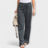 Lorena - Lagane lanene pantalone