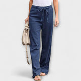 Lorena - Lagane lanene pantalone