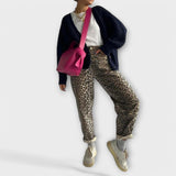 Chandra - Vintage leopardske farmerke