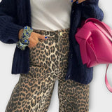 Chandra - Vintage leopardske farmerke