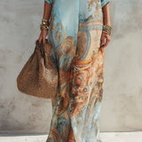 Inês | Elegante Vestido Blusado Mediterrâneo