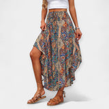 Saia Floral Midi sa Visokom Strukom