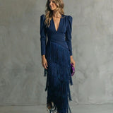 Ivana | Vestido Elegante com Franja