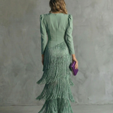 Ivana | Vestido Elegante com Franja