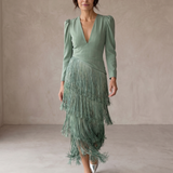 Ivana | Vestido Elegante com Franja