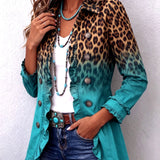 Elspeth | Blazer com Renda em Ombre de Leopardo