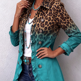 Elspeth | Blazer com Renda em Ombre de Leopardo