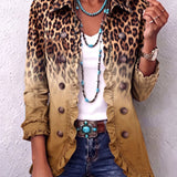 Elspeth | Blazer com Renda em Ombre de Leopardo