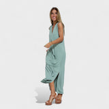 Filipa - Colete + Vestido Longo com Decote em V