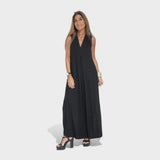 Filipa - Colete + Vestido Longo com Decote em V