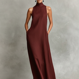Edda | Vestido Maxi de Gola Alta