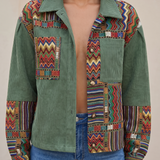 Genevieve | Camisa Jaqueta em Patchwork